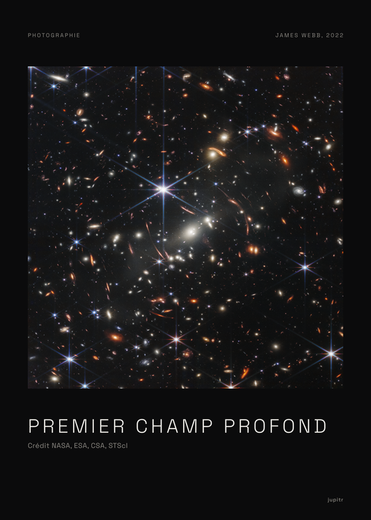 Affiche Premier champ profond, Webb, tirage photo Jupitr